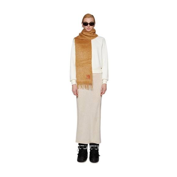 Eterne Emma Cashmere Maxi Slim Skirt in Oatmeal XS S - Picture 4 of 5